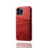 &Eacute;tui en cuir artificiel Duo Cardslot Wallet compatible avec iPhone 13 Pro - rouge