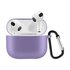 &Eacute;tui en silicone Solid Protection avec crochet compatible avec AirPods 3 - violet