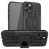 B&eacute;quille Antichoc Antid&eacute;rapante En Plastique Et &Eacute;tui TPU compatible avec iPhone 12 Pro Max - Noir