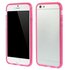 Coque bumper transparente rose compatible avec iPhone 6 6s