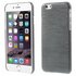 Coque rigide bross&eacute;e compatible avec iPhone 6 6s - Gris