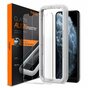 Spigen Glas tR AlignMaster (2 Pack) + Cadre de protection d&#039;&eacute;cran compatible avec iPhone XR et iPhone 11