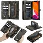 &Eacute;tui en cuir fendu Caseme Retro Wallet pour iPhone 12 et iPhone 12 Pro - noir