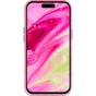 Coque Laut Motif compatible avec iPhone 14 Pro - Rose