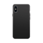 Coque en silicone Xqisit NP compatible avec iPhone X et iPhone XS - Noir