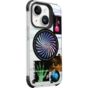 Coque cosmique Laut Pop compatible avec iPhone 15 - Color&eacute;e