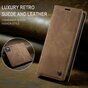 Caseme Retro Wallet Case compatible avec iPhone 15 - marron