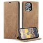 Caseme Retro Wallet Case compatible avec iPhone 15 Pro - marron