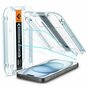 Spigen Glass Mounting Frame EZ FIT 2 Pack AGL06903 Protecteur d&#039;&eacute;cran compatible avec iPhone 15 - Transparent