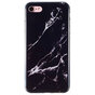 Coque TPU Marbre compatible avec iPhone 7 8 SE 2020 SE 2022 - Marbre - Noir