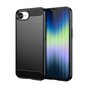 Coque Carbon Armor TPU avec finition bross&eacute;e compatible avec iPhone 16e - noir